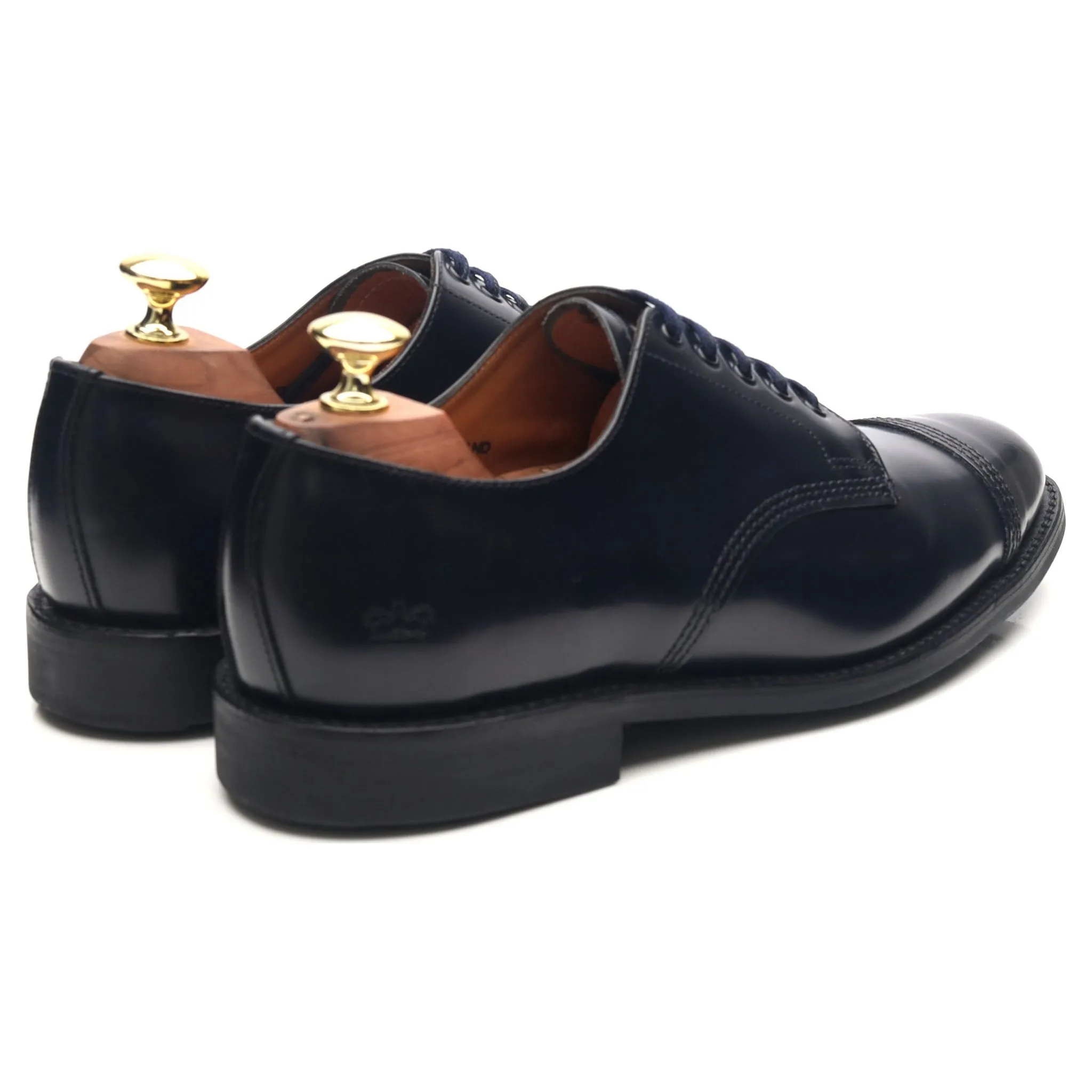 '1128' Navy Blue Leather Derby UK 7 F