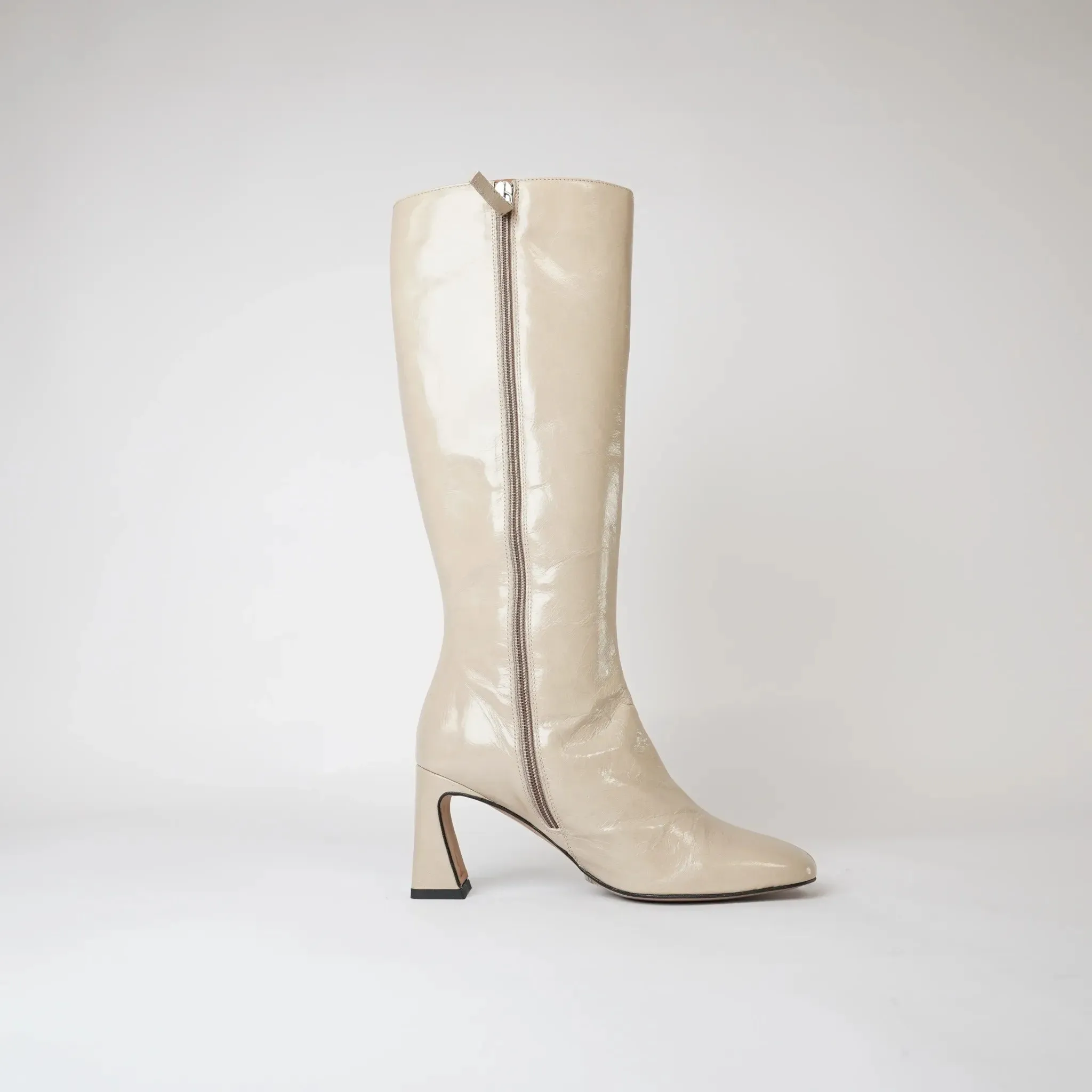 Ag-23596 Torrone Patent Knee High Boots