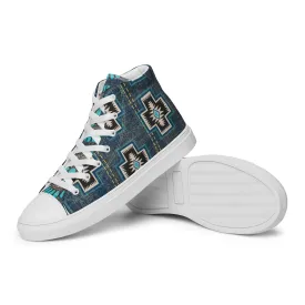 Aztec Cross Women’s high top canvas shoes