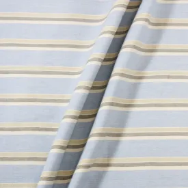 BABY BLUE/CREAM STRIPED CANVAS