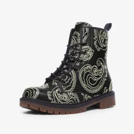 Black & Bone Paisley Lace Up Boots