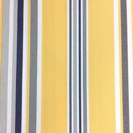 Blue Yellow White Multi Striped Oak 100% Waterproof Outdoor Canvas Patio Fabric