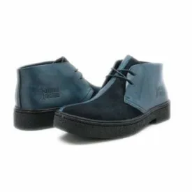 British Walkers Playboy Men's Navy Blue Leather and Suede