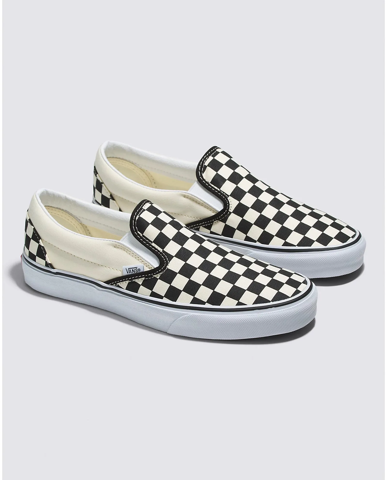 Classic Slip-On Shoe - Checkerboard/White