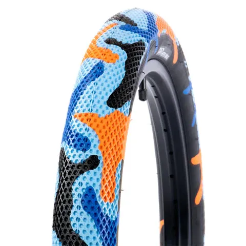 Cult Vans Tyre 26" - Blue / Orange Camo With Black Sidewall 2.10"