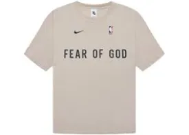 FEAR OF GOD X NIKE WARM UP T-SHIRT OATMEAL