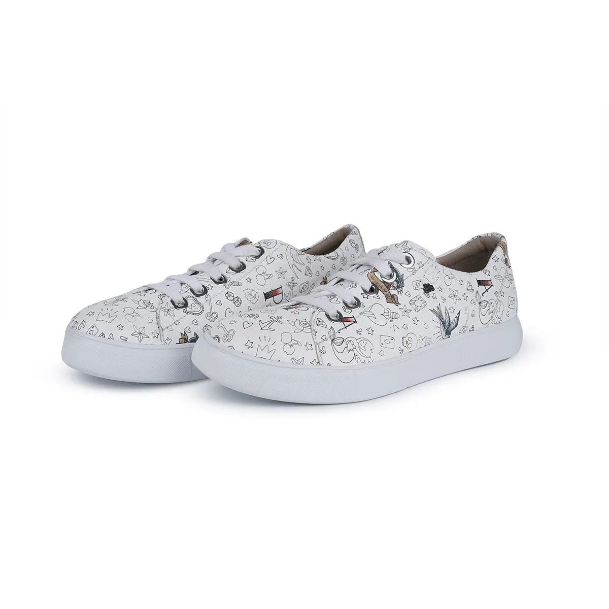 Finn Comfort El Paso Low-Top Sneakers Leather White Colour For Women