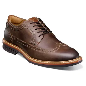 Florsheim Norwalk Wingtip Oxford Men’s Brown Casual Shoes