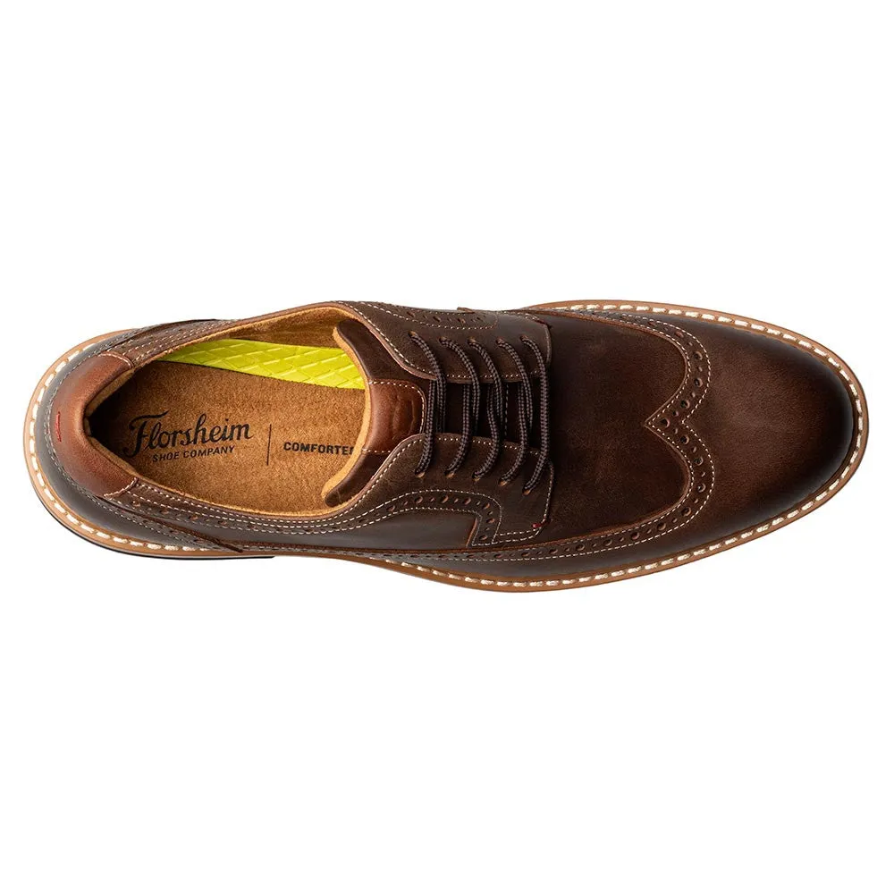 Florsheim Norwalk Wingtip Oxford Men’s Brown Casual Shoes