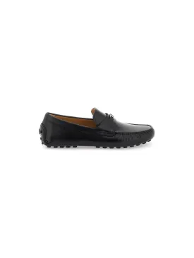 Gancini Leather Driver Loafers