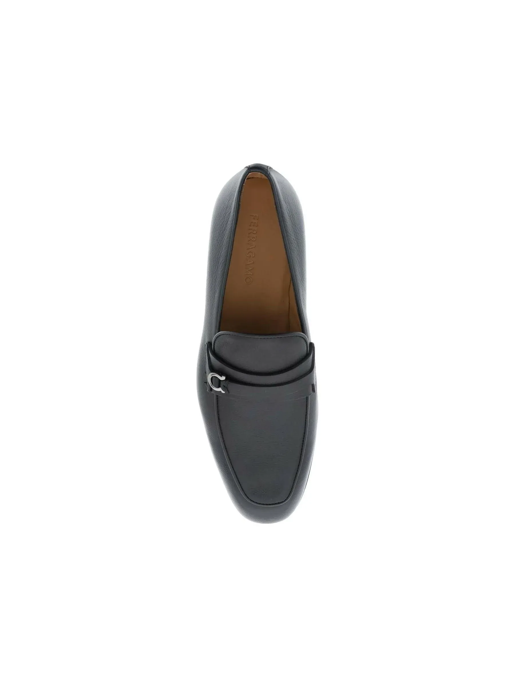 Gancini Leather Loafers