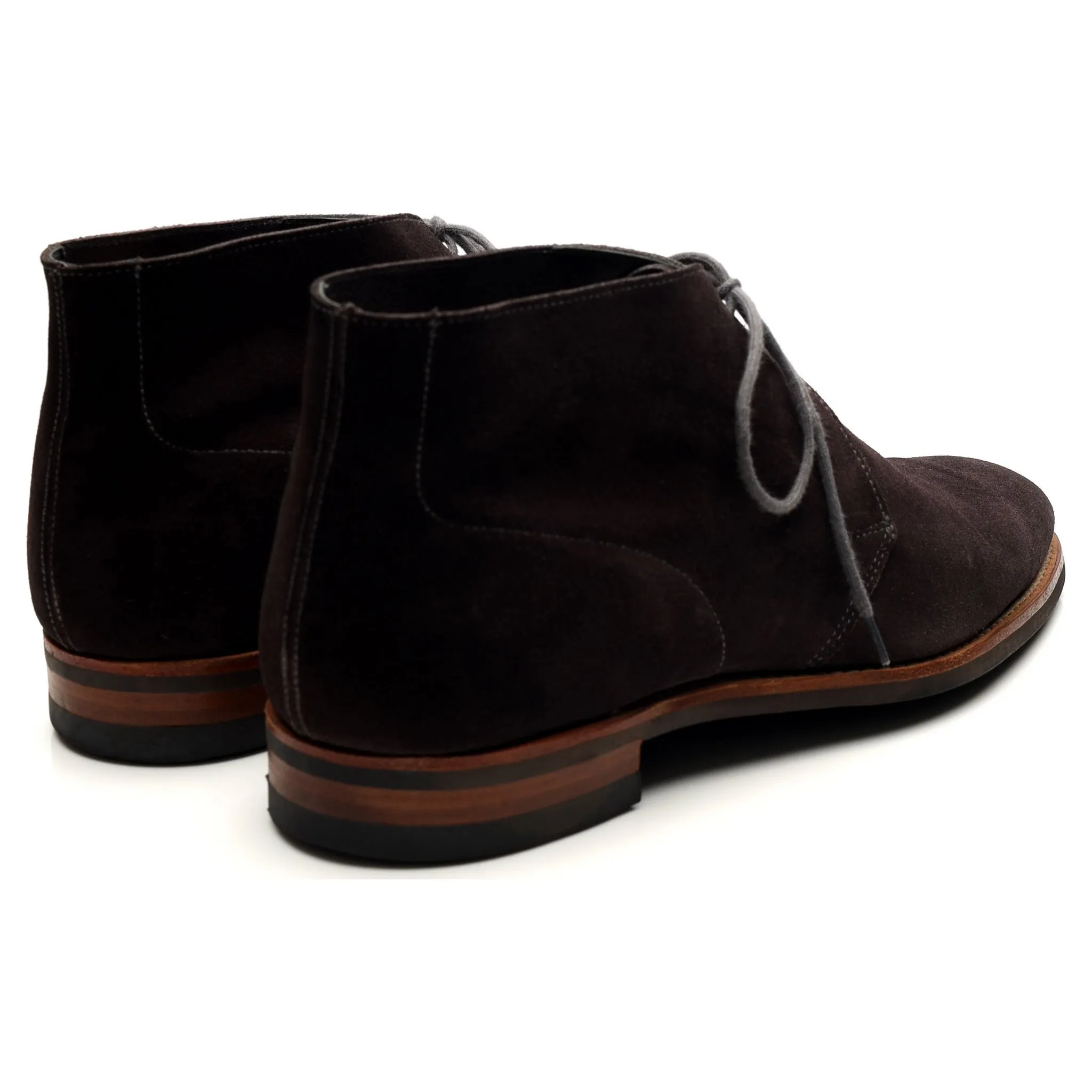 'Hartland' Dark Grey Suede Chukka Boots UK 7.5 E