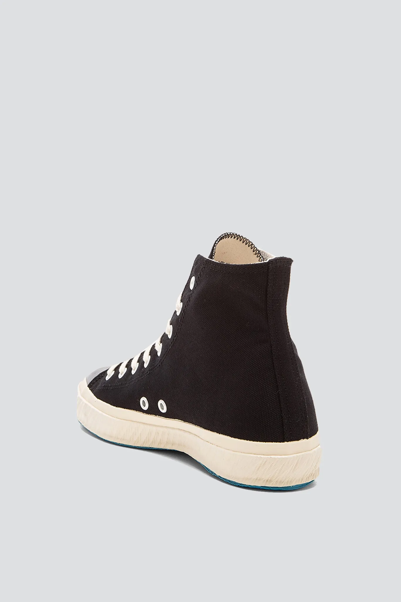 High Top Canvas Sneaker - Black