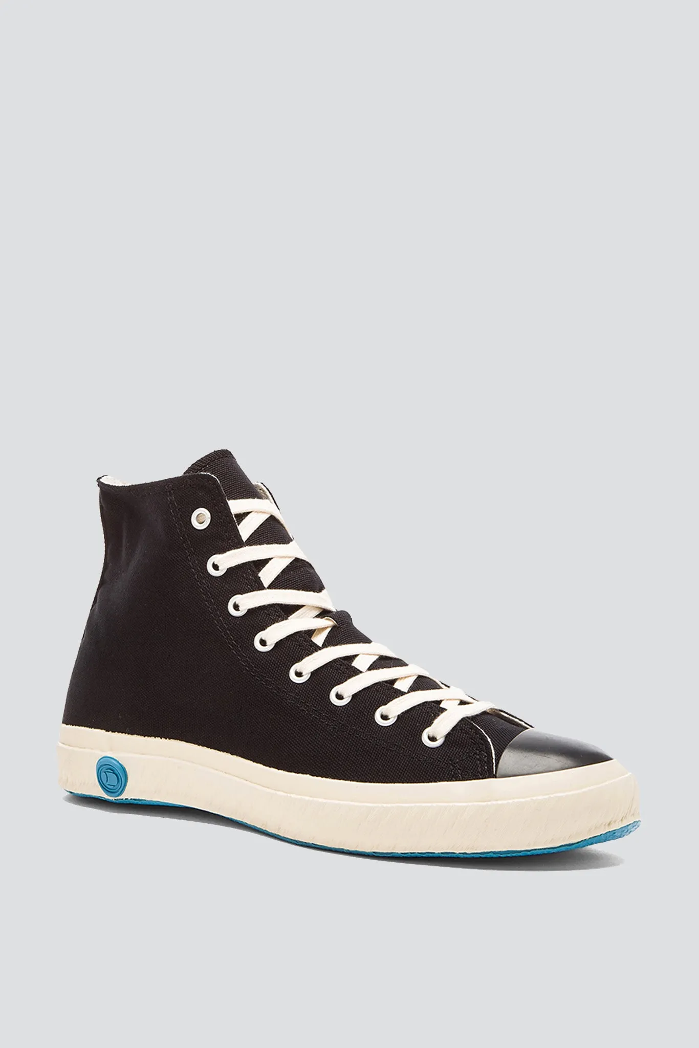 High Top Canvas Sneaker - Black