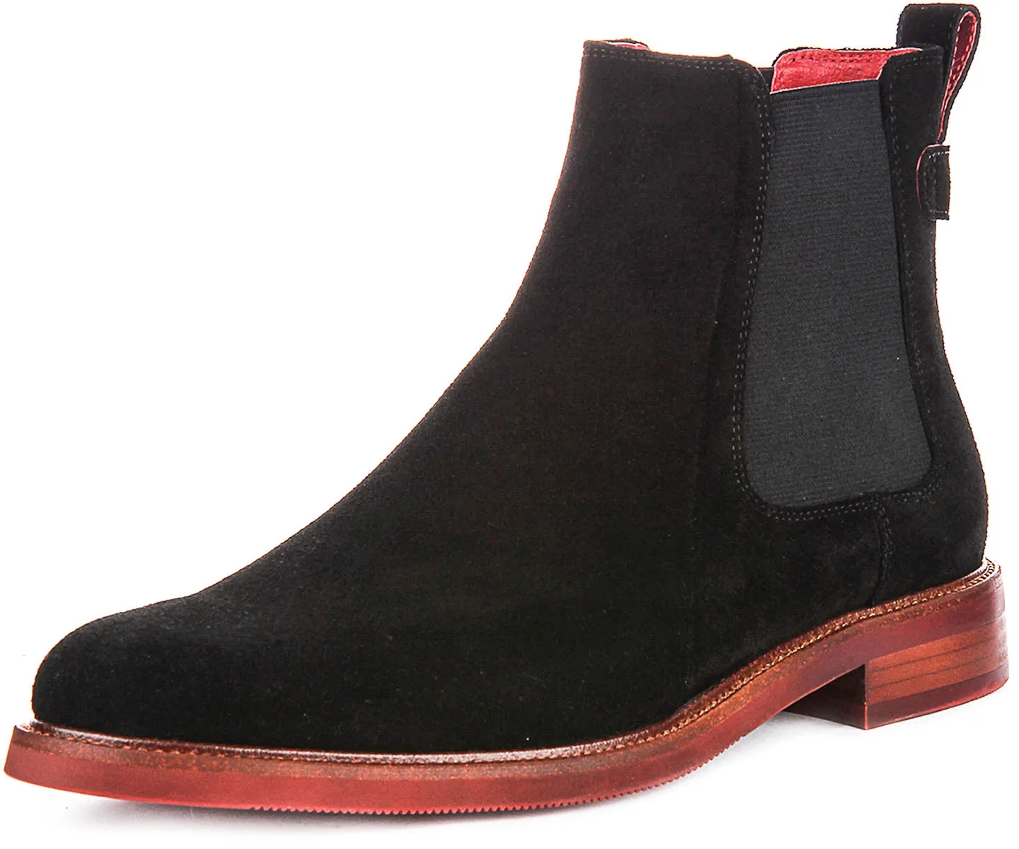 Justinreess England Luiz Suede In Black For Men