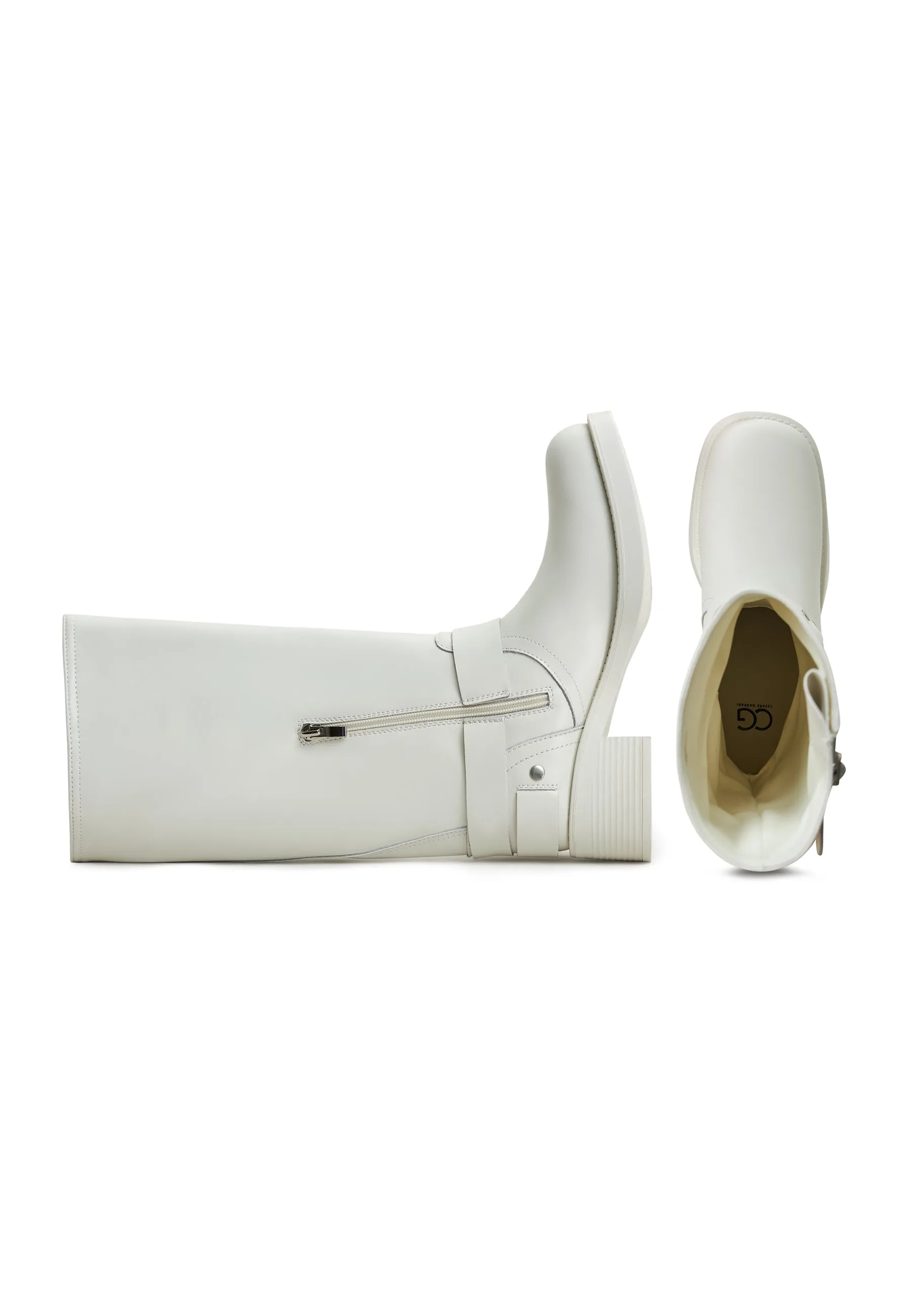 Leather  Boots Lily - Ivory