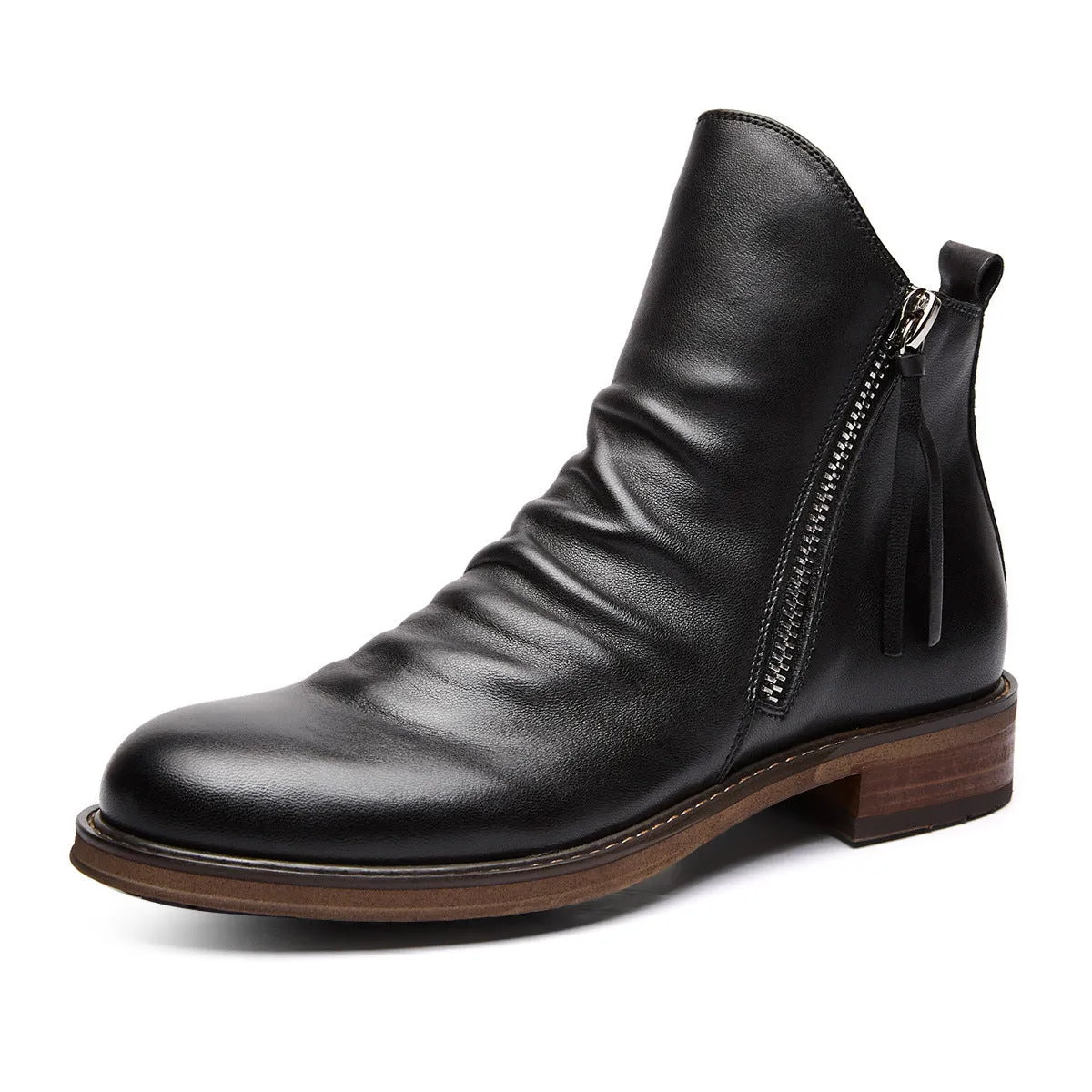 LUCIANO VITELLI LEATHER CHELSEA BOOTS