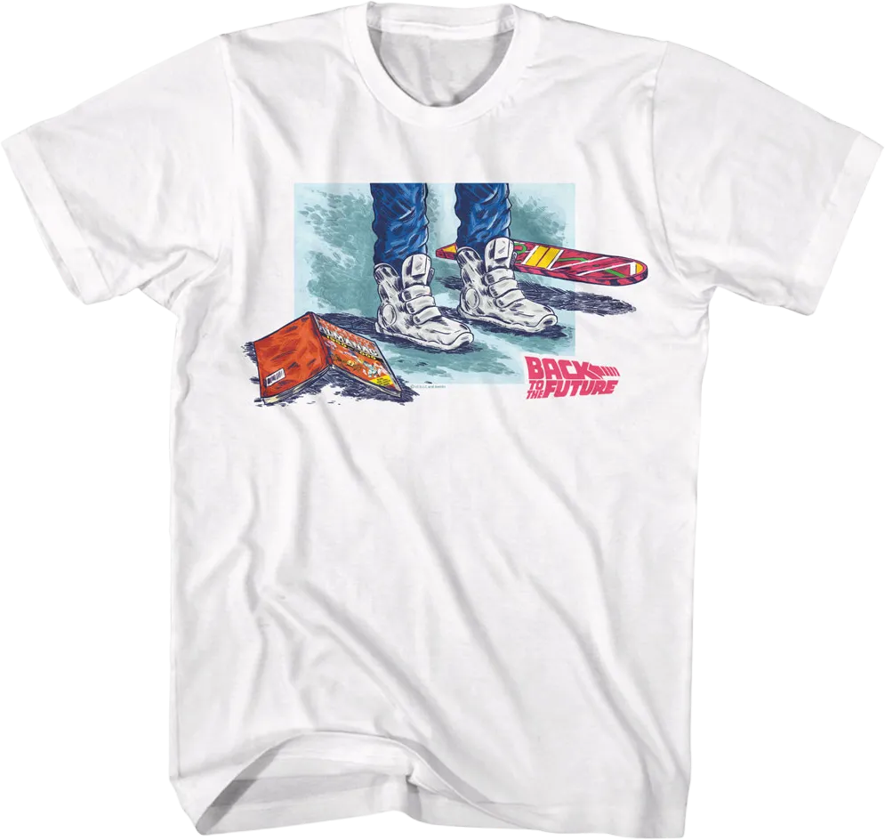 Marty's Sports Almanac Shoes Hoverboard Back To The Future T-Shirt