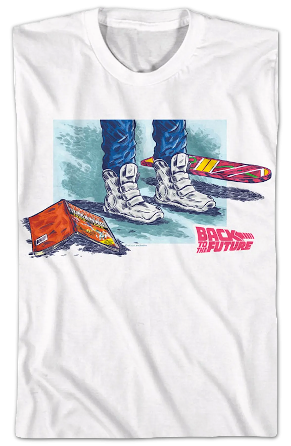 Marty's Sports Almanac Shoes Hoverboard Back To The Future T-Shirt