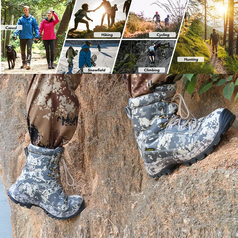 Men’s Side Zip Outdoor Training Camouflage Army Boots | 002