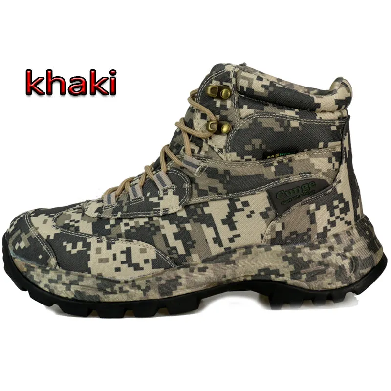 Men’s Side Zip Outdoor Training Camouflage Army Boots | 002