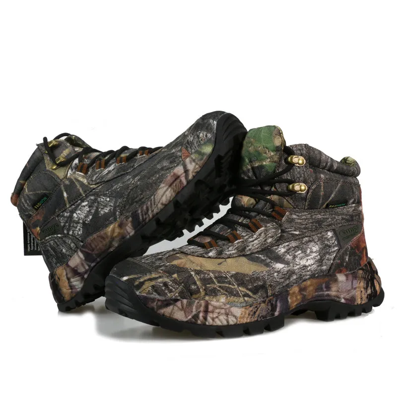 Men’s Side Zip Outdoor Training Camouflage Army Boots | 002