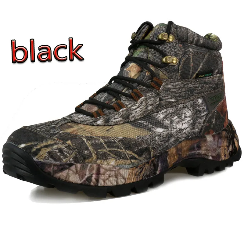 Men’s Side Zip Outdoor Training Camouflage Army Boots | 002