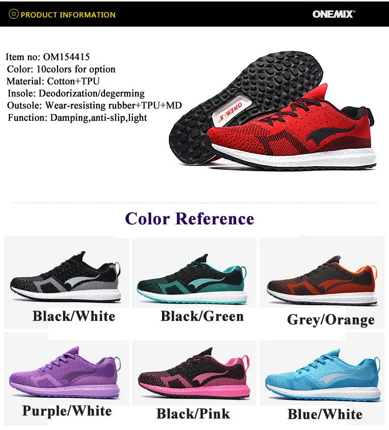 NEW ONEMIX Light Outdoor Jogging Trainers