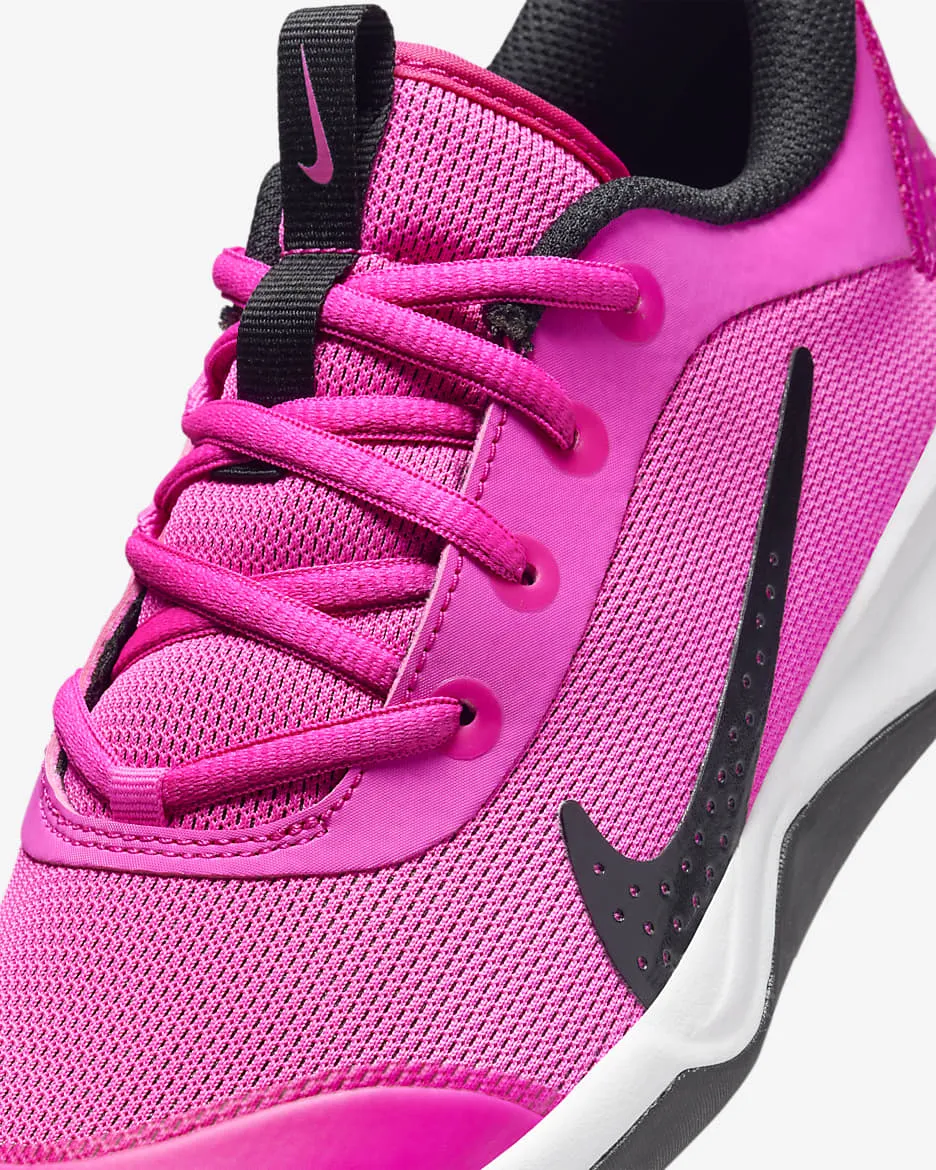 Nike Kids' Omni Multi-Court Shoes - Laser Fuchsia / Black / White