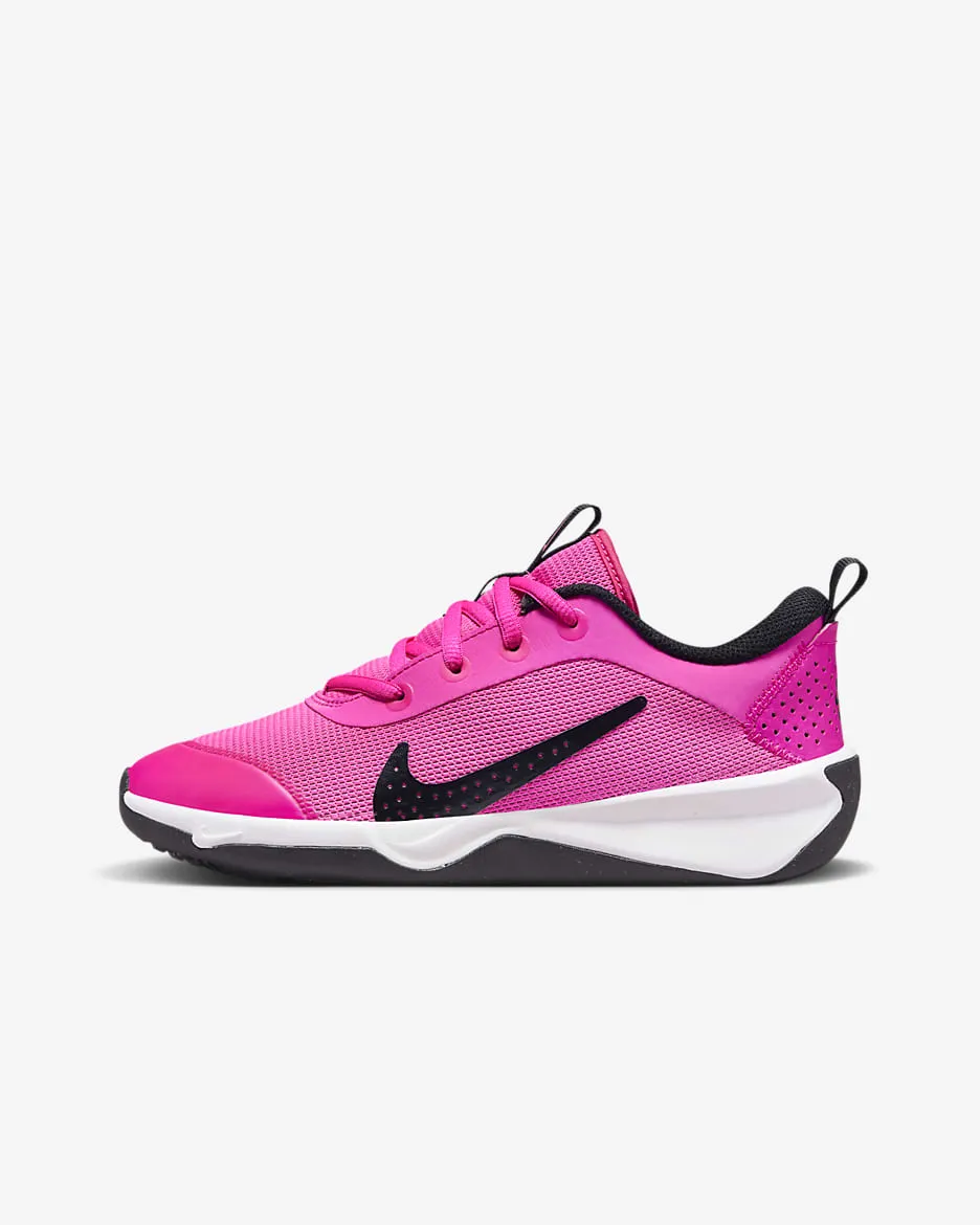 Nike Kids' Omni Multi-Court Shoes - Laser Fuchsia / Black / White