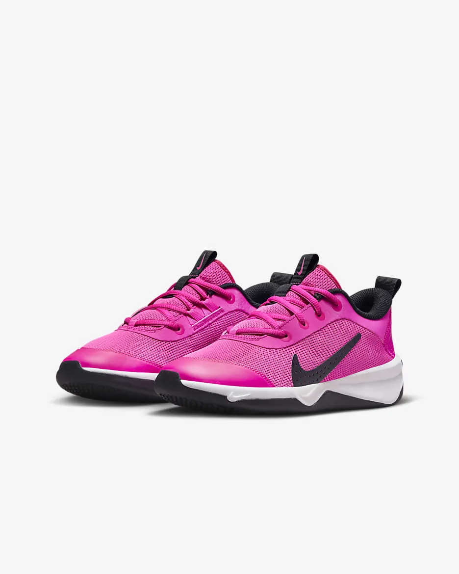 Nike Kids' Omni Multi-Court Shoes - Laser Fuchsia / Black / White