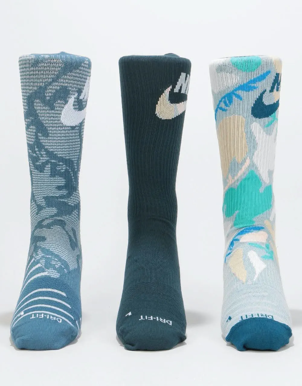 Nike SB Everett Max Lightweight Crew Socks 3 Pack - Multi