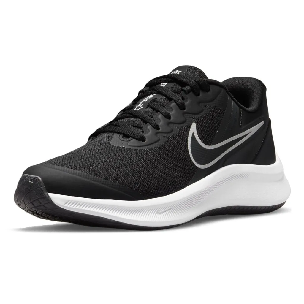 NIKE YOUTH STAR RUNNER 3 (GS) = BLACK/DK SMOKE GREY