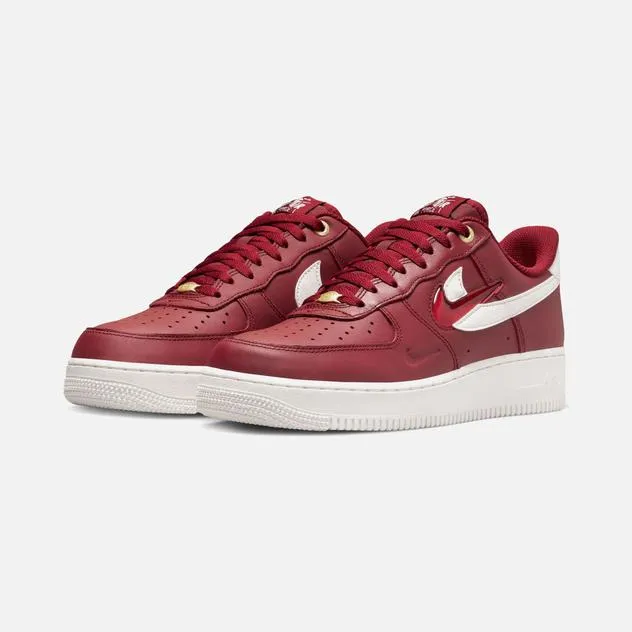 Original Nike Air Force 1 &#39;&#39;Premium &#39;&#39;40th Anniversary&#39;&#39; Male Red Sport Shoes DQ7664-600 Nike Sneaker