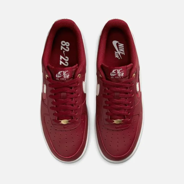 Original Nike Air Force 1 &#39;&#39;Premium &#39;&#39;40th Anniversary&#39;&#39; Male Red Sport Shoes DQ7664-600 Nike Sneaker