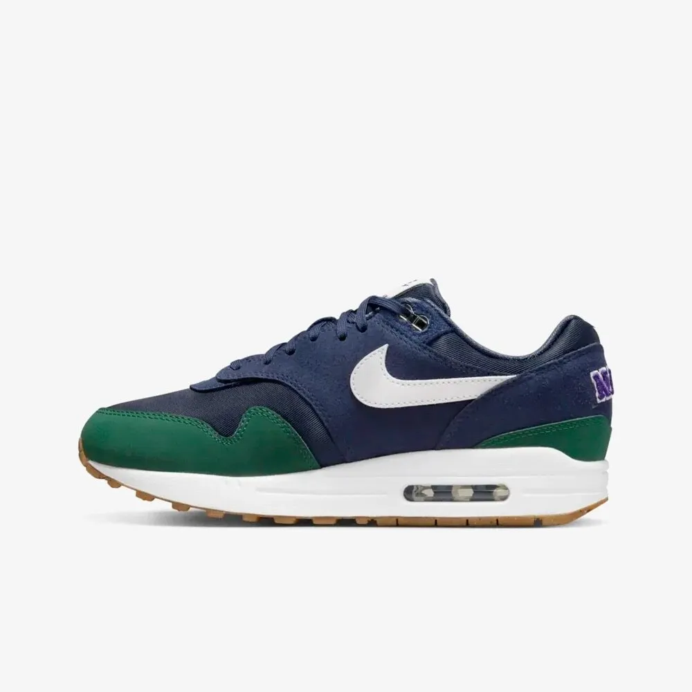 Original Nike Air Max 1 &#39;87 QS &#39;Obsidian&#39; Unisex Navy Blue/Green Sport Shoes DV3887-400 Nike Sneaker