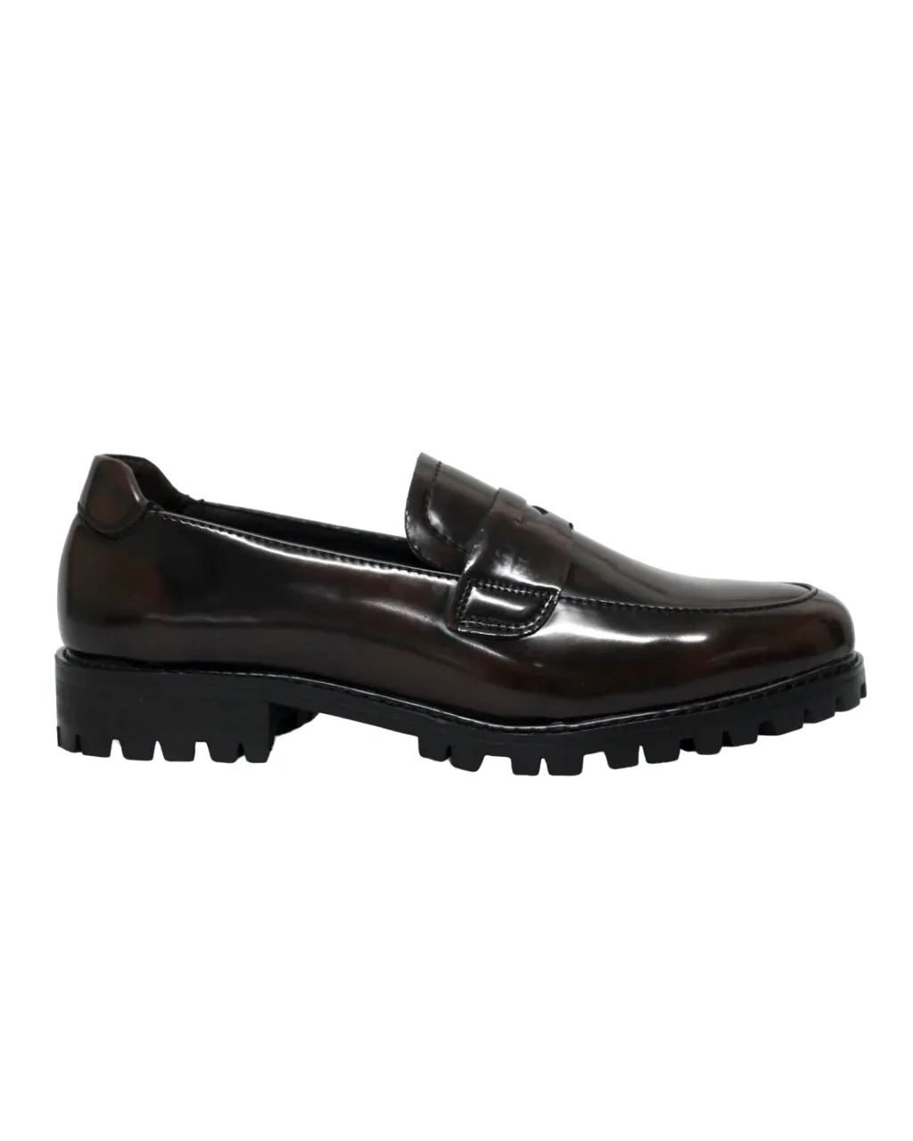 P CROUCH & CO Choc Chunky Penny Loafer