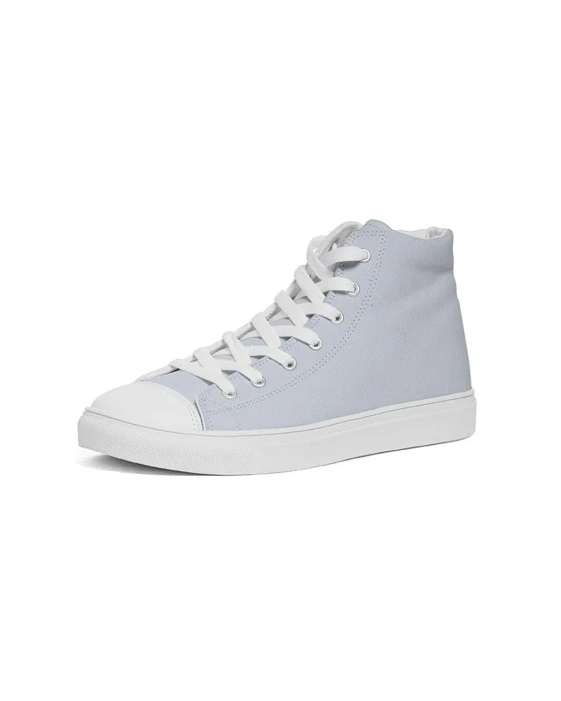 Pale Blue Men's High-top Canvas Sneakers | Men's | Bright Pale Blue | C10M5Y0K0