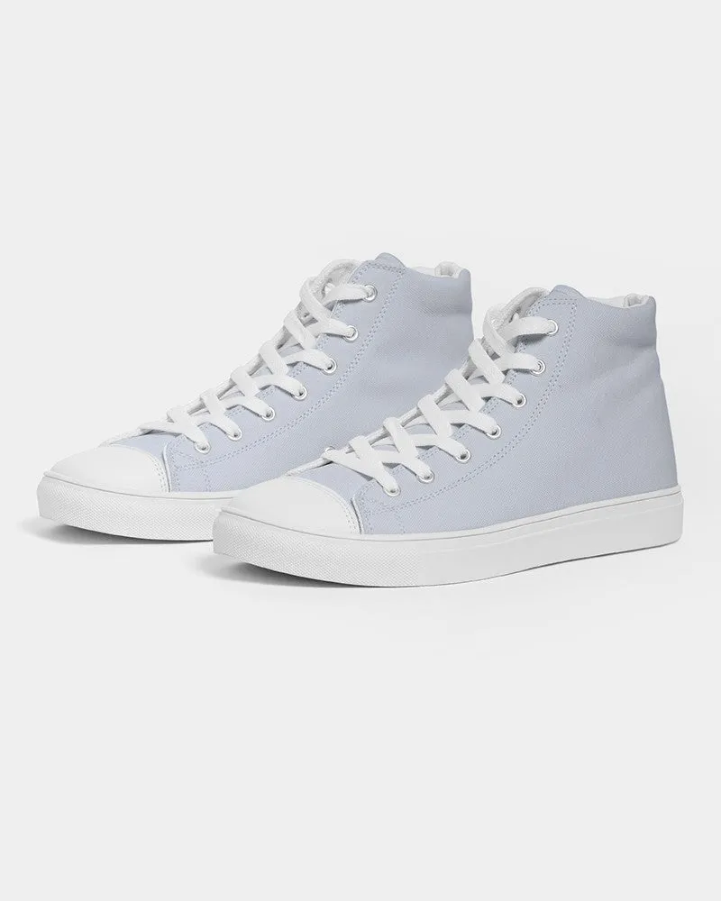 Pale Blue Men's High-top Canvas Sneakers | Men's | Bright Pale Blue | C10M5Y0K0