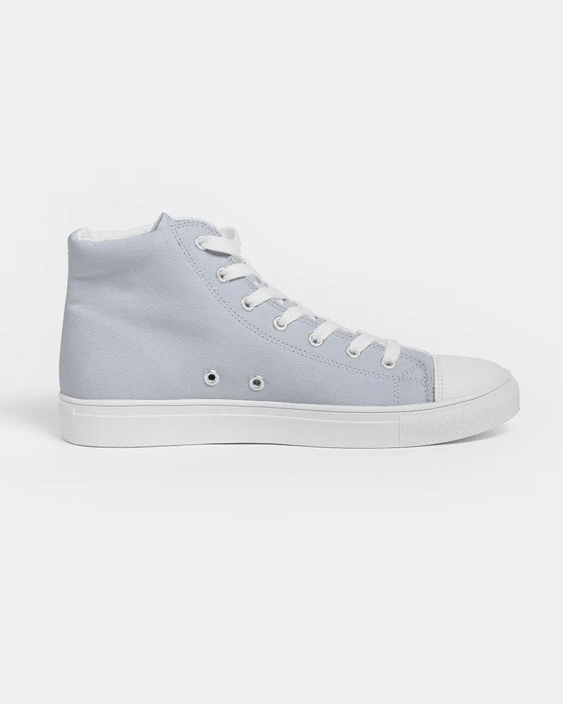 Pale Blue Men's High-top Canvas Sneakers | Men's | Bright Pale Blue | C10M5Y0K0