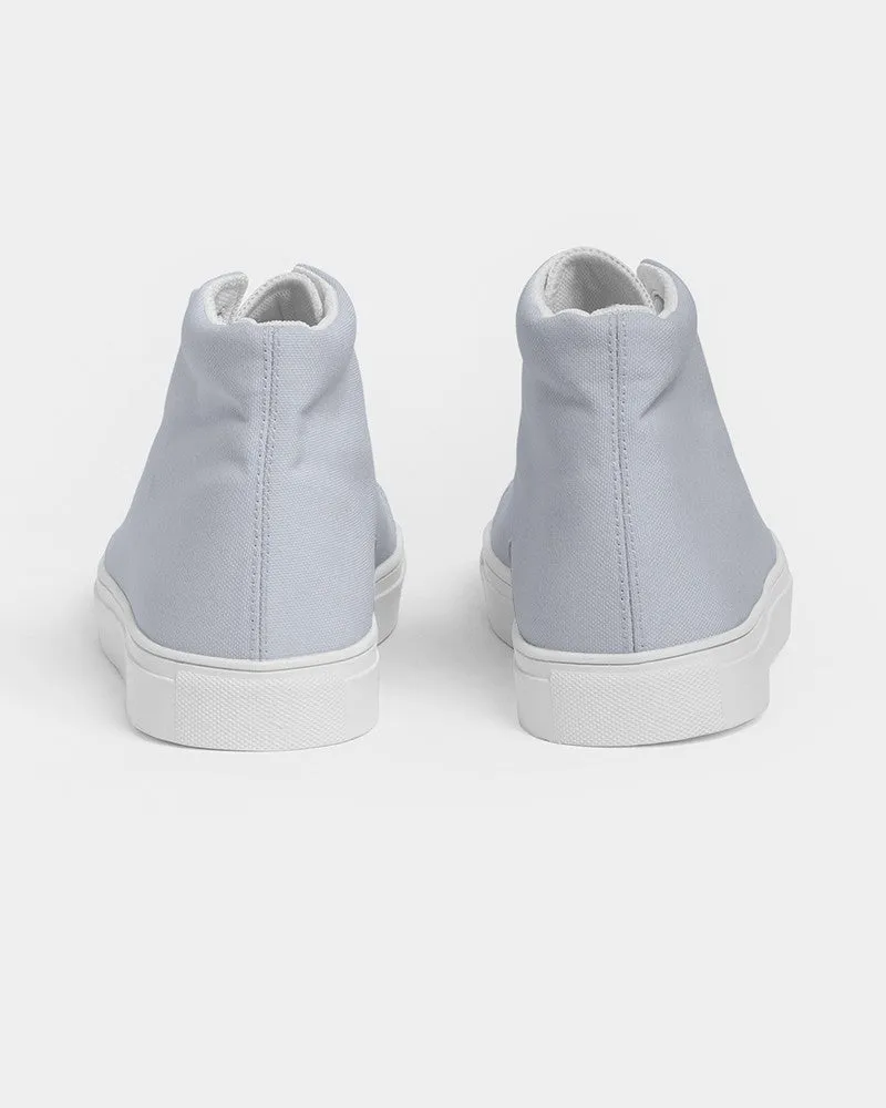 Pale Blue Men's High-top Canvas Sneakers | Men's | Bright Pale Blue | C10M5Y0K0