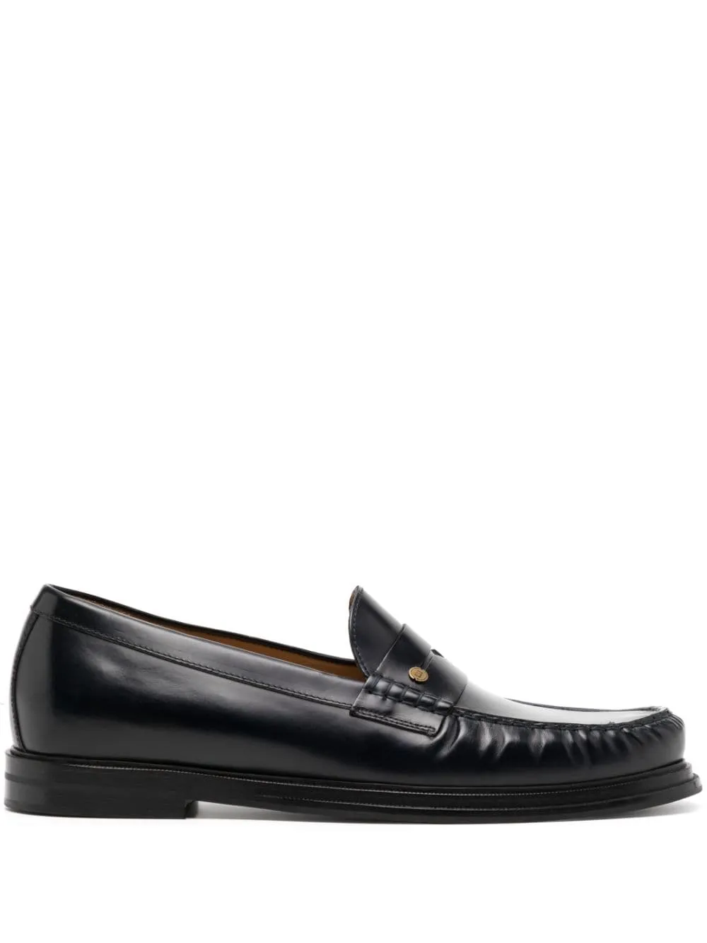 Penny-Slot Leather Loafers