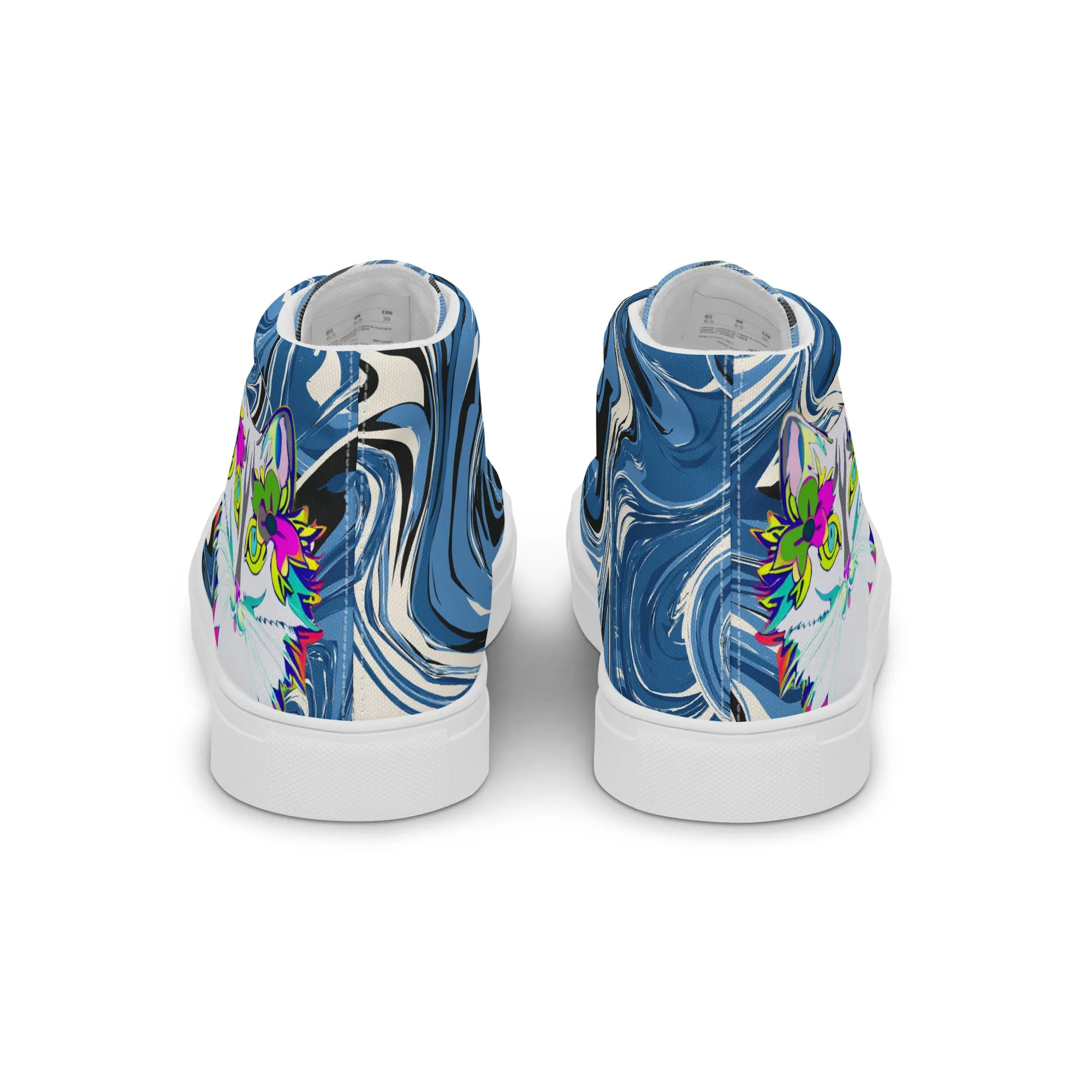 "Sonya My Beautiful Cat" Collection - Women’s High Top Canvas Shoes