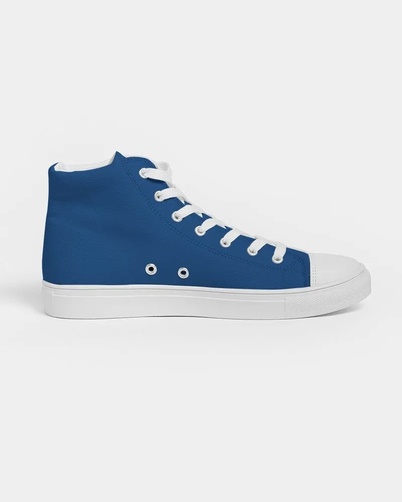 Shaded Blue High-Top Canvas Sneakers | Women's | C100M75Y0K30