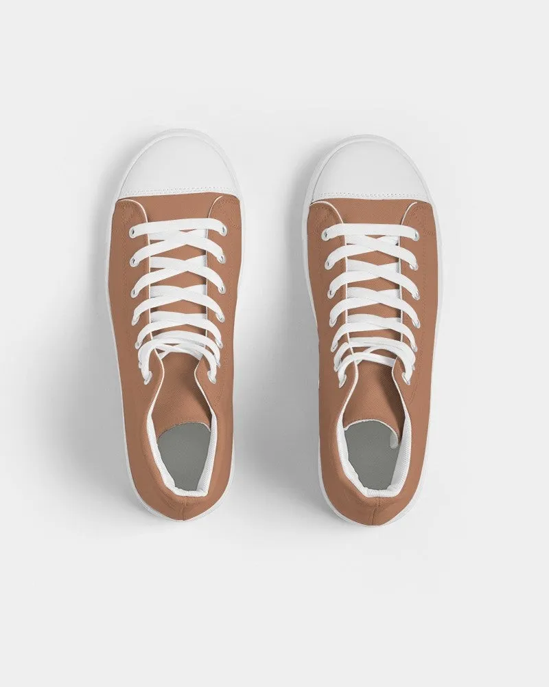 Shaded Pastel Orange High-Top Canvas Sneakers | Men's | C0M45Y60K30