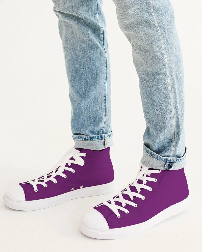 Shaded Purple High-Top Canvas Sneakers | Men's | C50M100Y0K30