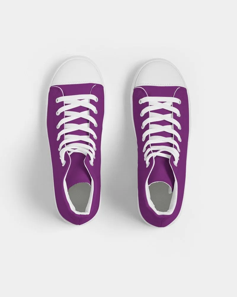 Shaded Purple High-Top Canvas Sneakers | Men's | C50M100Y0K30