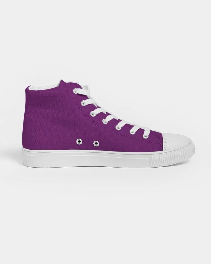 Shaded Purple High-Top Canvas Sneakers | Men's | C50M100Y0K30