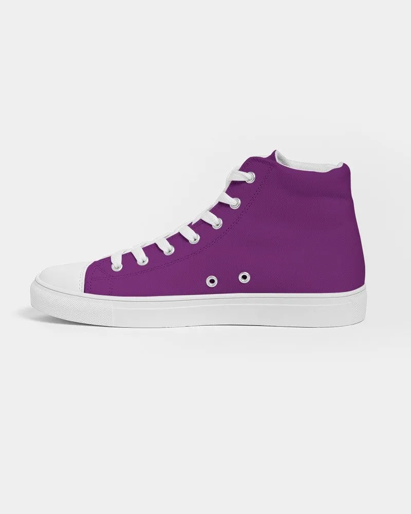 Shaded Purple High-Top Canvas Sneakers | Men's | C50M100Y0K30