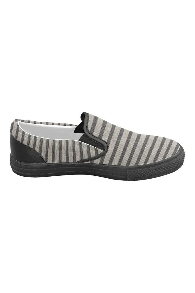 Striped Men's Slip-on Canvas Shoes